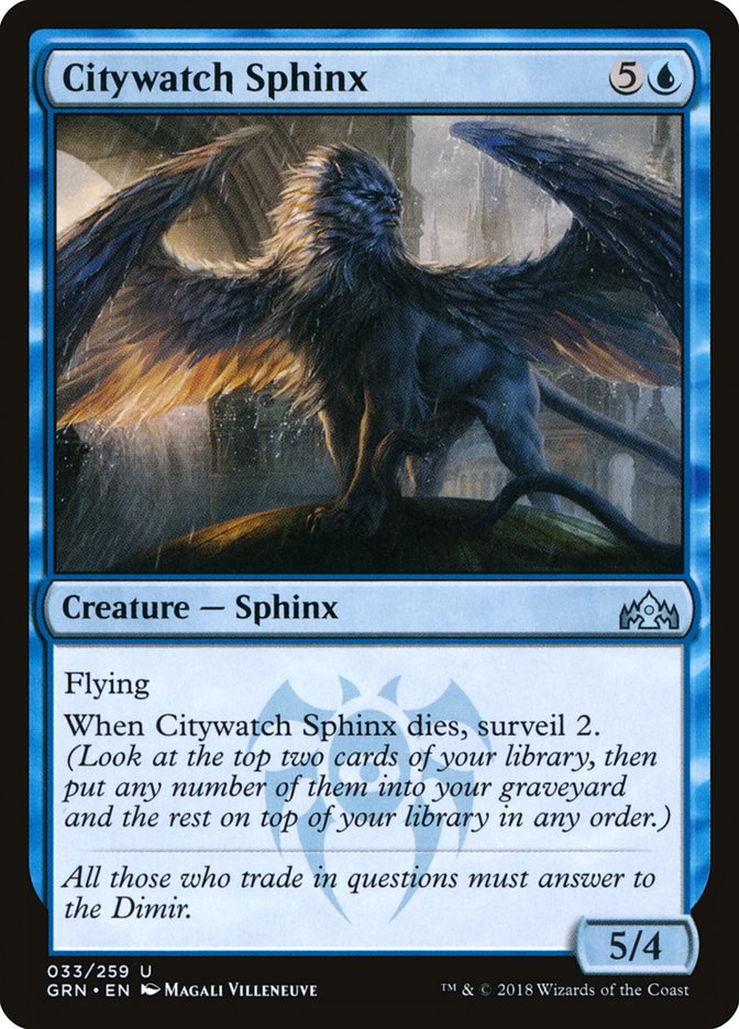 Citywatch Sphinx [Guilds of Ravnica] | Anubis Games and Hobby