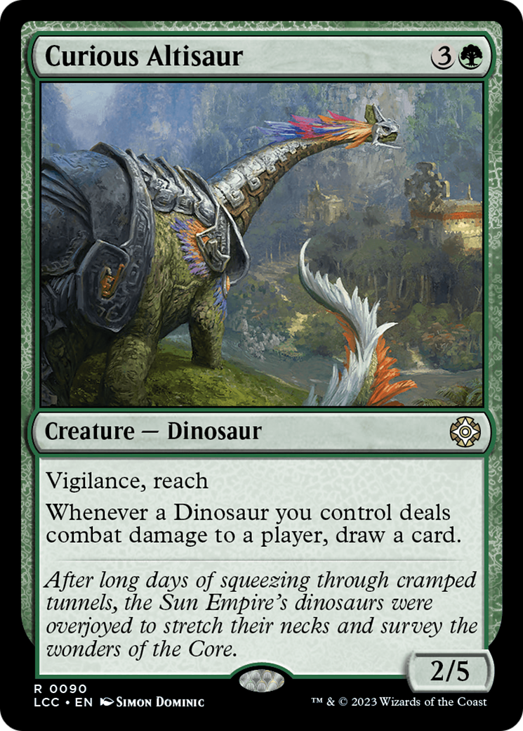 Curious Altisaur [The Lost Caverns of Ixalan Commander] | Anubis Games and Hobby