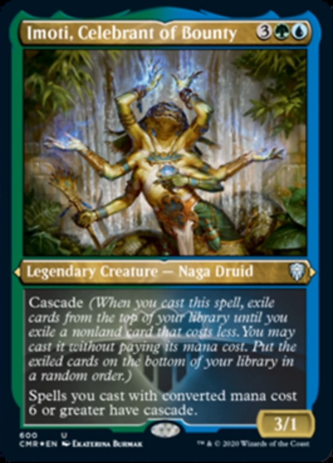 Imoti, Celebrant of Bounty (Etched) [Commander Legends] | Anubis Games and Hobby