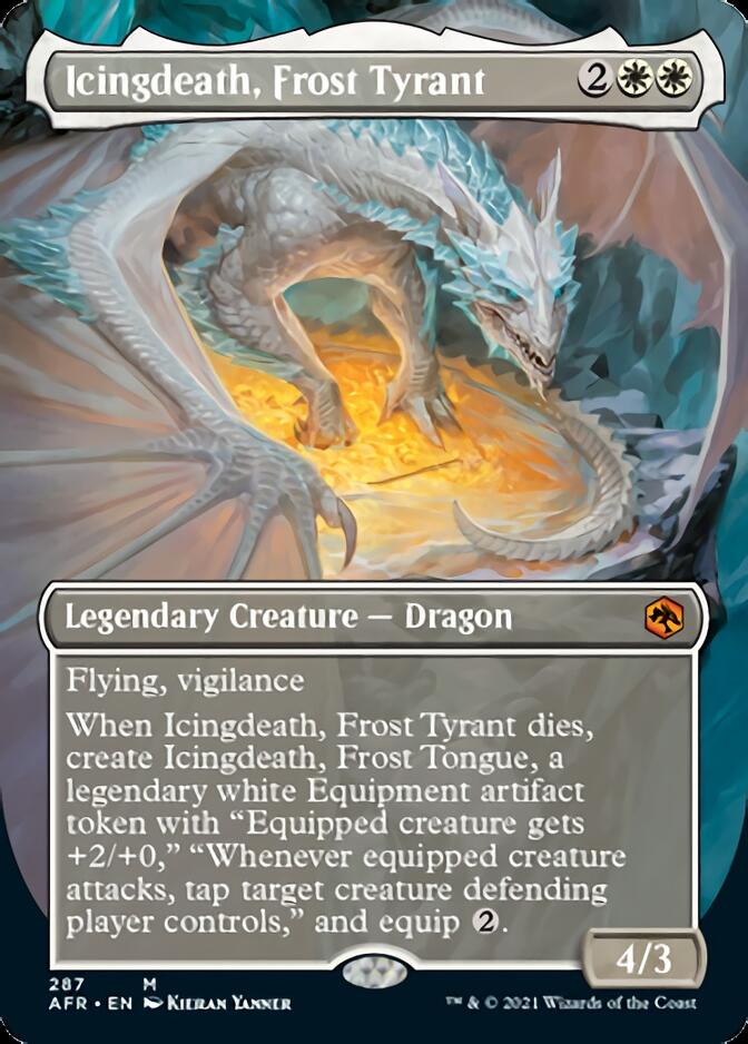 Icingdeath, Frost Tyrant (Borderless Alternate Art) [Dungeons & Dragons: Adventures in the Forgotten Realms] | Anubis Games and Hobby