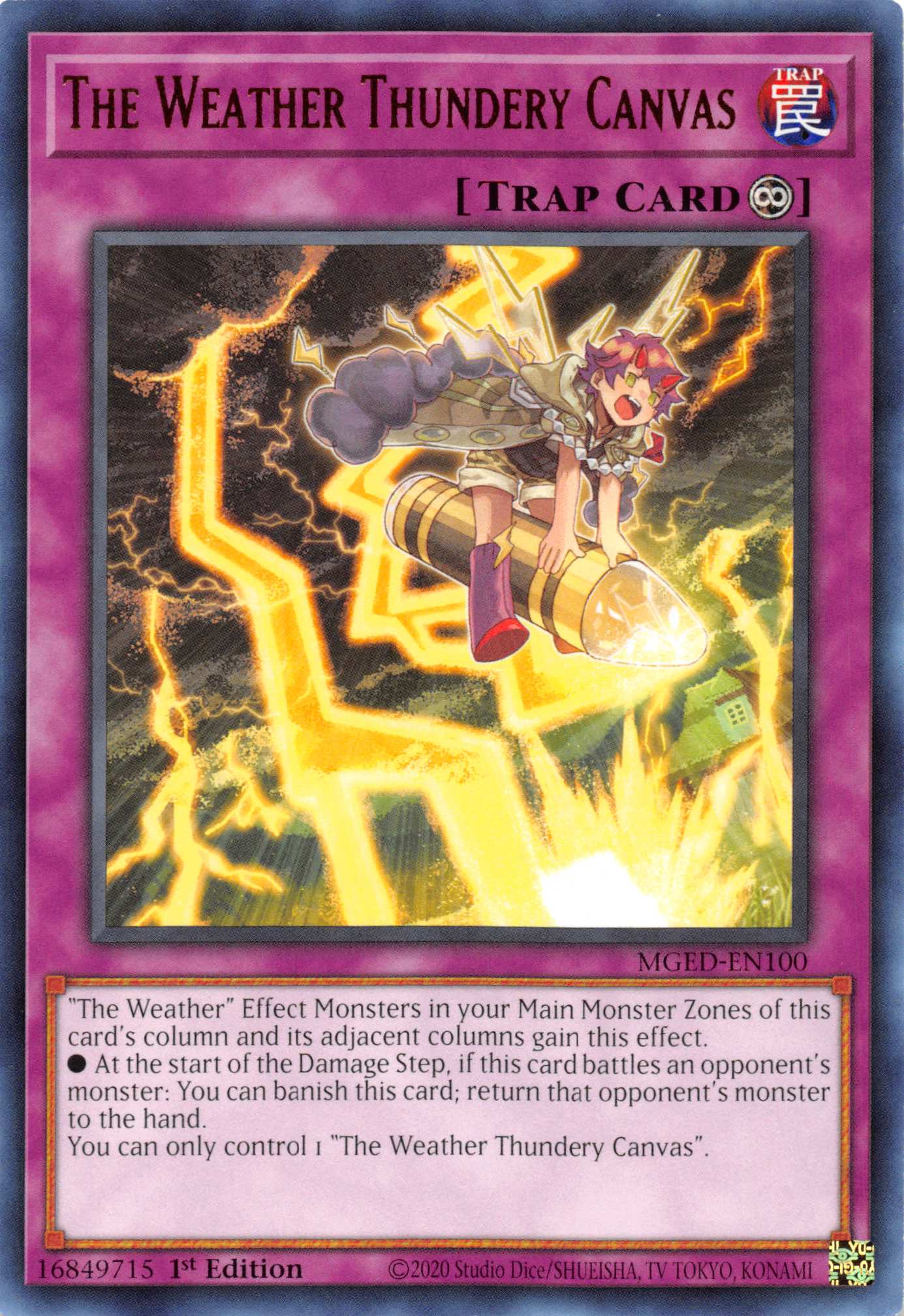 The Weather Thundery Canvas [MGED-EN100] Rare | Anubis Games and Hobby