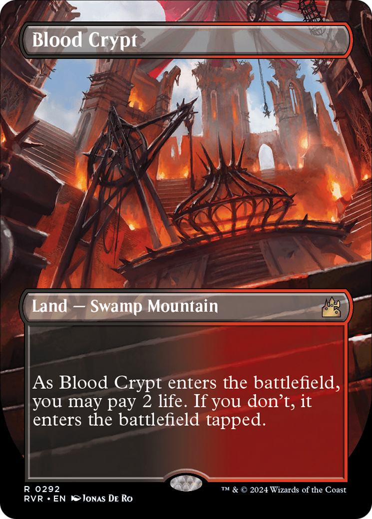 Blood Crypt (Borderless) [Ravnica Remastered] | Anubis Games and Hobby