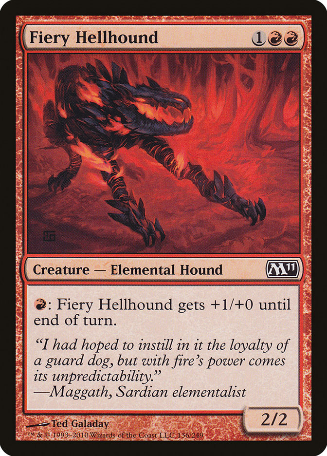 Fiery Hellhound [Magic 2011] | Anubis Games and Hobby