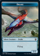 Drake // Elemental (002) Double-Sided Token [Commander 2021 Tokens] | Anubis Games and Hobby