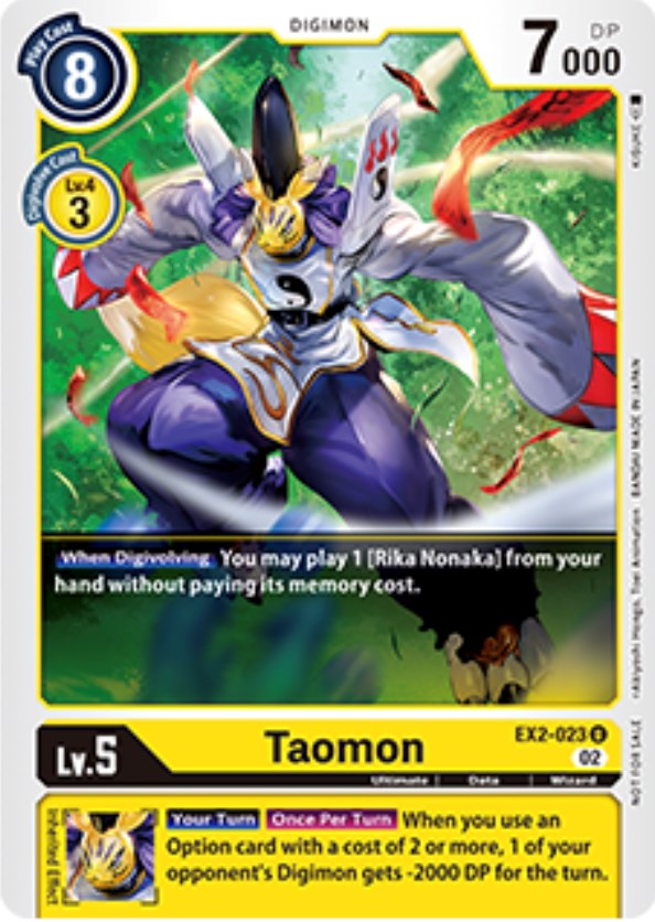 Taomon [EX2-023] (Tamer Party Vol. 6 Promo) [Digital Hazard Promos] | Anubis Games and Hobby