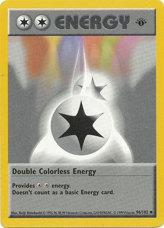 Double Colorless Energy (96/102) (Shadowless) [Base Set 1st Edition] | Anubis Games and Hobby