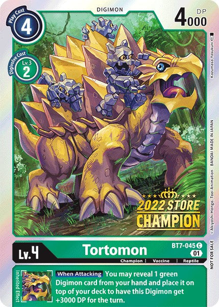 Tortomon [BT7-045] (2022 Store Champion) [Next Adventure Promos] | Anubis Games and Hobby