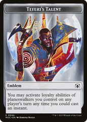 Elemental (02) // Teferi's Talent Emblem Double-Sided Token [March of the Machine Commander Tokens] | Anubis Games and Hobby