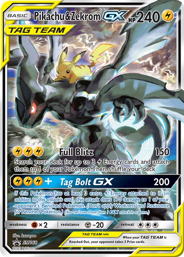 Pikachu & Zekrom GX (SM168) [Sun & Moon: Black Star Promos] | Anubis Games and Hobby