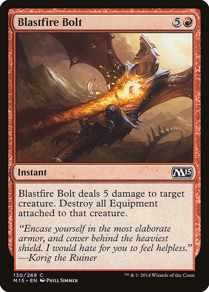 Blastfire Bolt [Magic 2015] | Anubis Games and Hobby