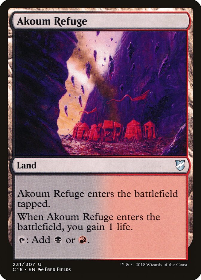 Akoum Refuge [Commander 2018] | Anubis Games and Hobby