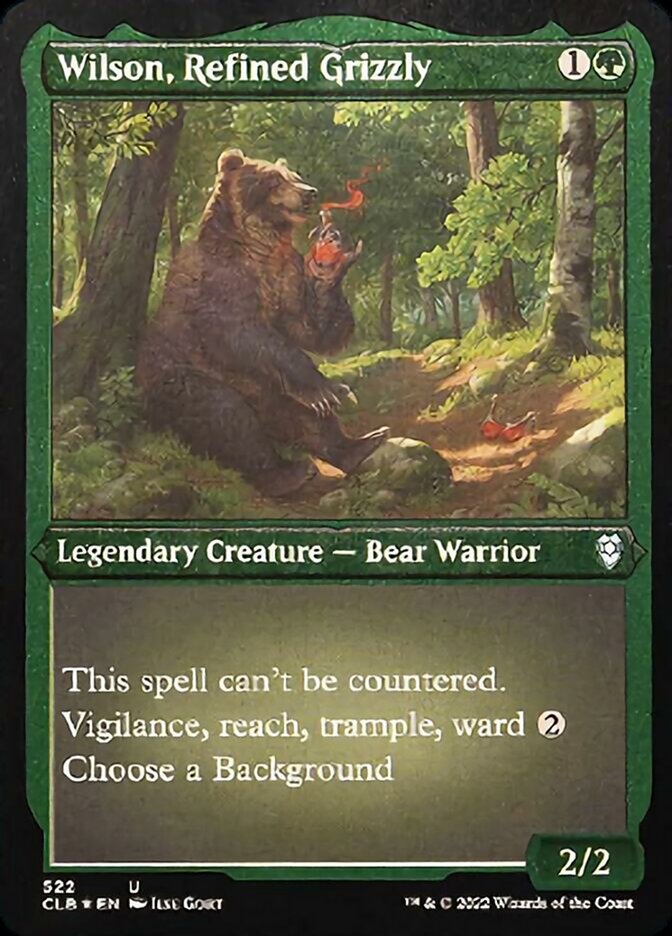 Wilson, Refined Grizzly (Foil Etched) [Commander Legends: Battle for Baldur's Gate] | Anubis Games and Hobby