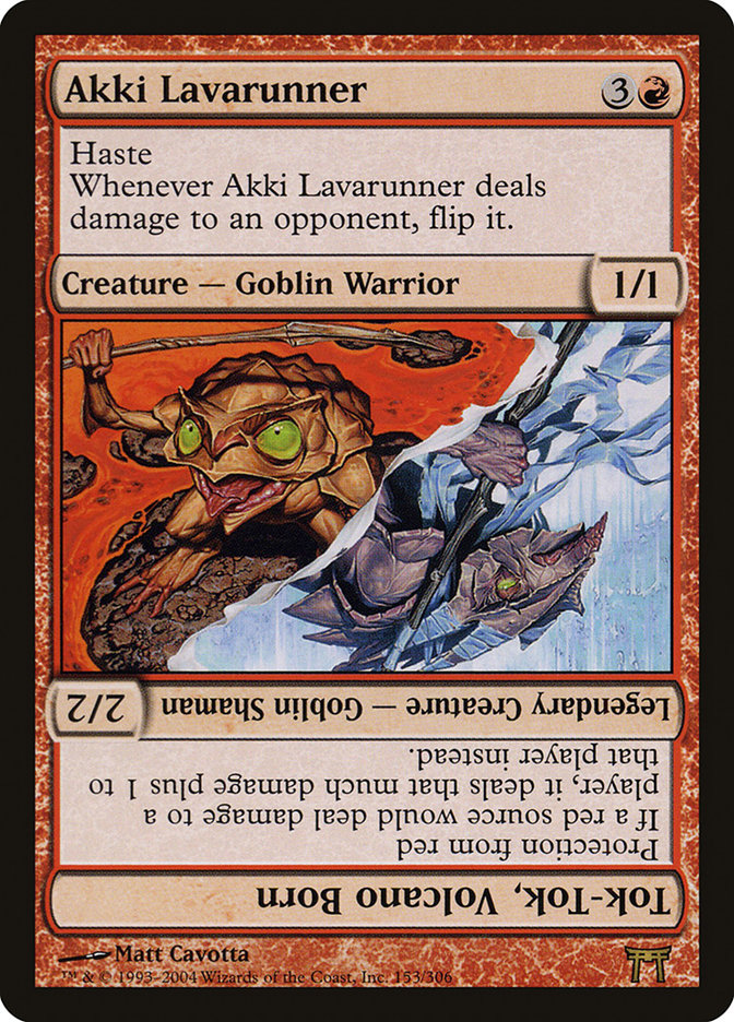 Akki Lavarunner // Tok-Tok, Volcano Born [Champions of Kamigawa] | Anubis Games and Hobby