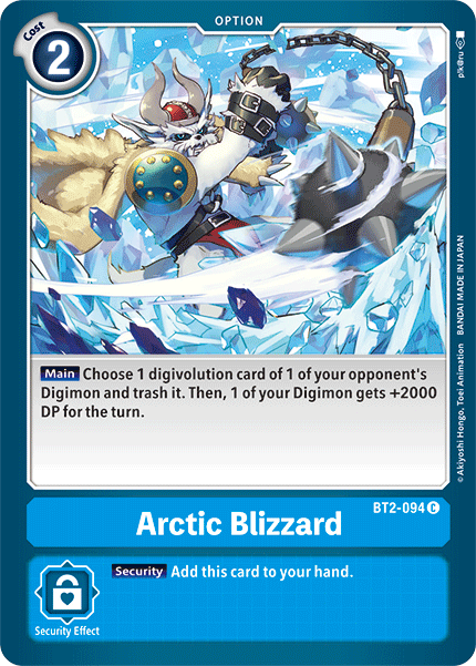 Arctic Blizzard [BT2-094] [Release Special Booster Ver.1.5] | Anubis Games and Hobby