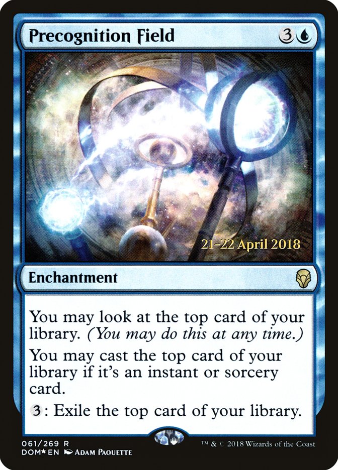 Precognition Field [Dominaria Prerelease Promos] | Anubis Games and Hobby