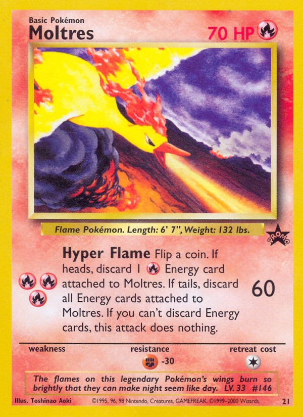 Moltres (21) [Wizards of the Coast: Black Star Promos] | Anubis Games and Hobby