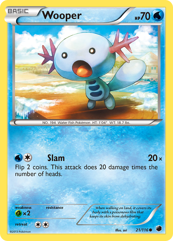 Wooper (21/116) [Black & White: Plasma Freeze] | Anubis Games and Hobby