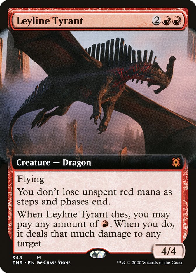 Leyline Tyrant (Extended Art) [Zendikar Rising] | Anubis Games and Hobby