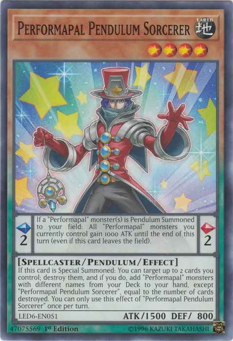 Performapal Pendulum Sorcerer [LED6-EN051] Common | Anubis Games and Hobby