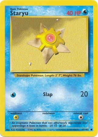 Staryu (65/102) [Base Set Unlimited] | Anubis Games and Hobby