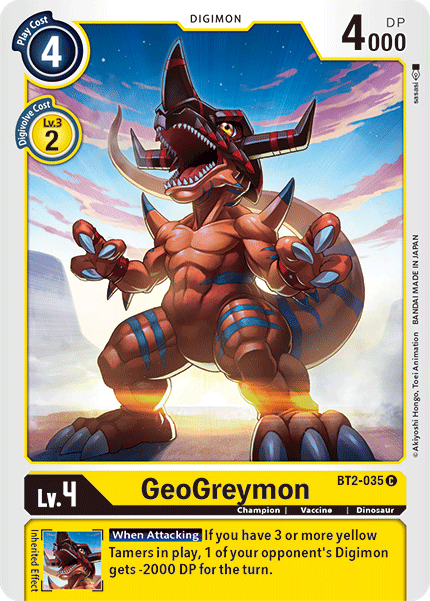 GeoGreymon [BT2-035] [Release Special Booster Ver.1.5] | Anubis Games and Hobby