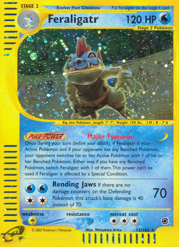 Feraligatr (12/165) [Expedition: Base Set] | Anubis Games and Hobby