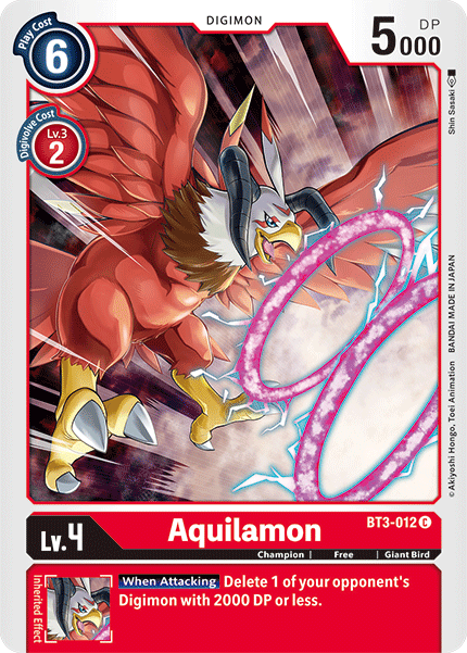 Aquilamon [BT3-012] [Release Special Booster Ver.1.5] | Anubis Games and Hobby