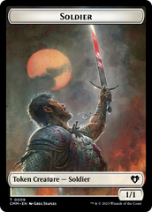 Copy (54) // Human Soldier Double-Sided Token [Commander Masters Tokens] | Anubis Games and Hobby