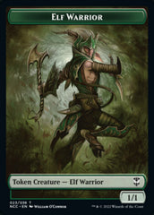 Elf Warrior // Wurm Double-Sided Token [Streets of New Capenna Commander Tokens] | Anubis Games and Hobby