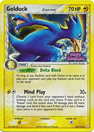 Golduck (43/110) (Delta Species) (Stamped) [EX: Holon Phantoms] | Anubis Games and Hobby