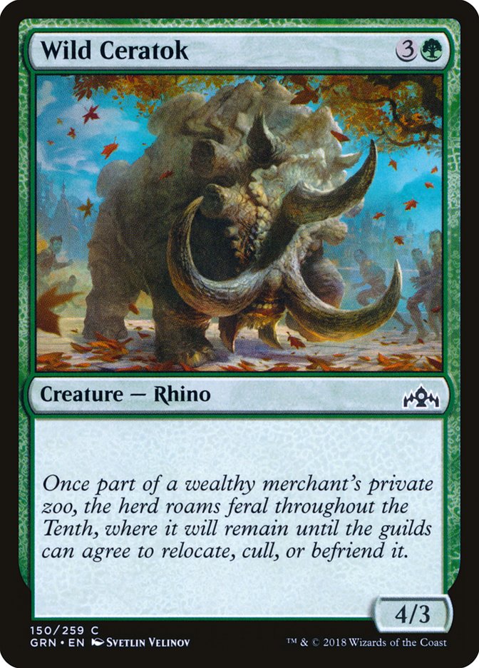 Wild Ceratok [Guilds of Ravnica] | Anubis Games and Hobby