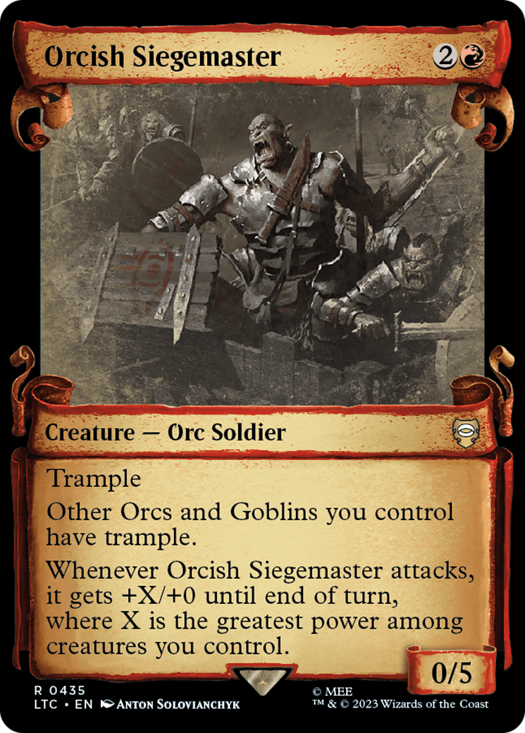 Orcish Siegemaster [The Lord of the Rings: Tales of Middle-Earth Commander Showcase Scrolls] | Anubis Games and Hobby