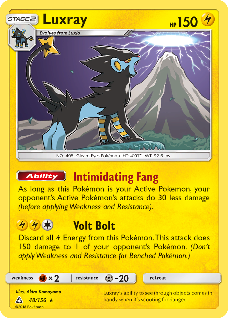 Luxray (48/156) [Sun & Moon: Ultra Prism] | Anubis Games and Hobby