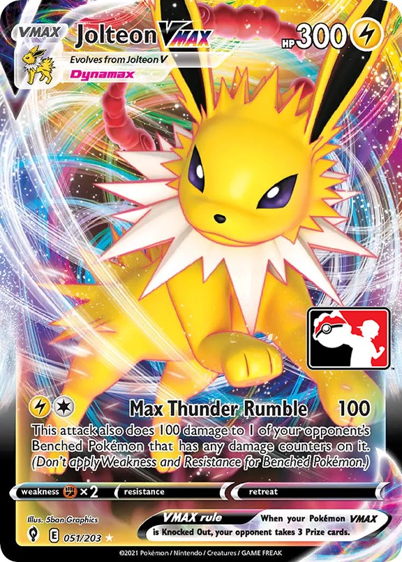 Jolteon VMAX (051/203) [Prize Pack Series One] | Anubis Games and Hobby