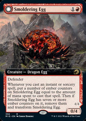 Smoldering Egg // Ashmouth Dragon (Extended Art) [Innistrad: Midnight Hunt] | Anubis Games and Hobby