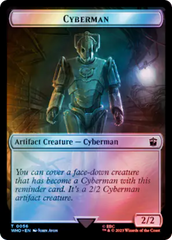 Alien Rhino // Cyberman Double-Sided Token (Surge Foil) [Doctor Who Tokens] | Anubis Games and Hobby