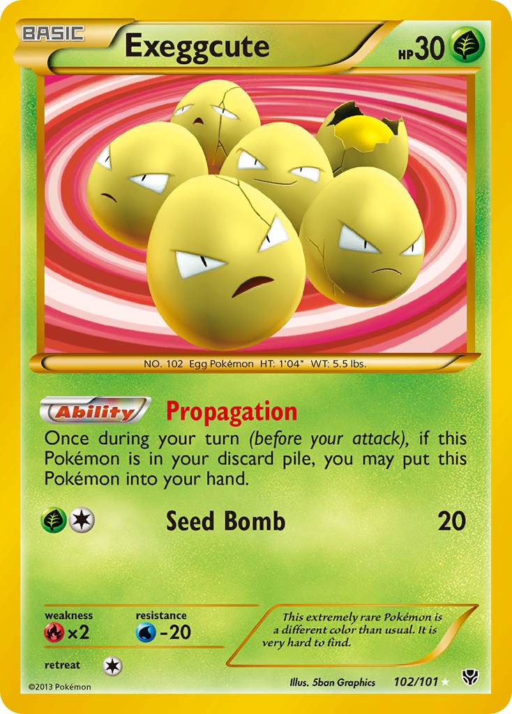 Exeggcute (102/101) [Black & White: Plasma Blast] | Anubis Games and Hobby