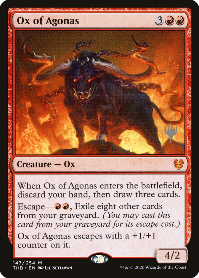 Ox of Agonas (Promo Pack) [Theros Beyond Death Promos] | Anubis Games and Hobby