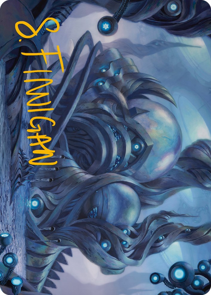 The Surgical Bay Art Card (Gold-Stamped Signature) [Phyrexia: All Will Be One Art Series] | Anubis Games and Hobby