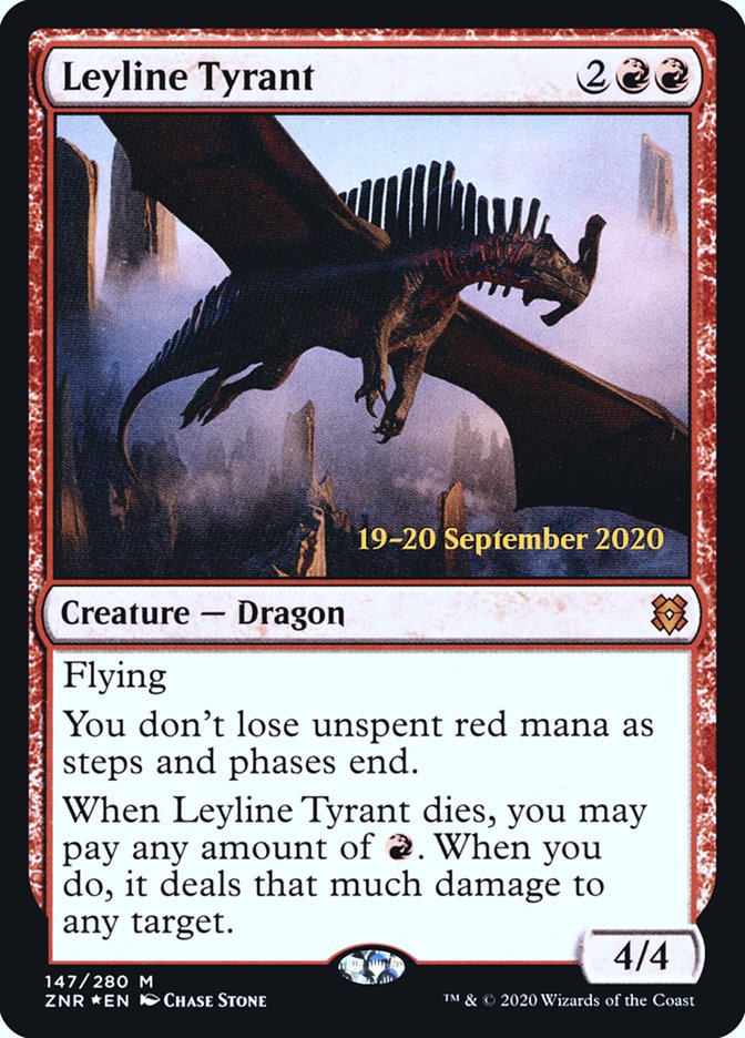 Leyline Tyrant [Zendikar Rising Prerelease Promos] | Anubis Games and Hobby