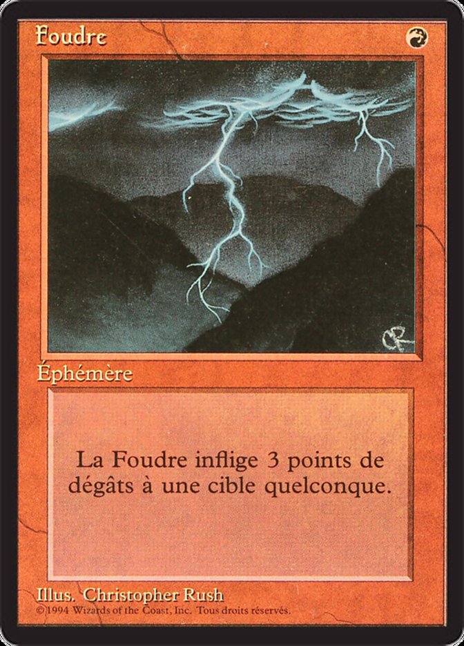 Lightning Bolt [Foreign Black Border] | Anubis Games and Hobby