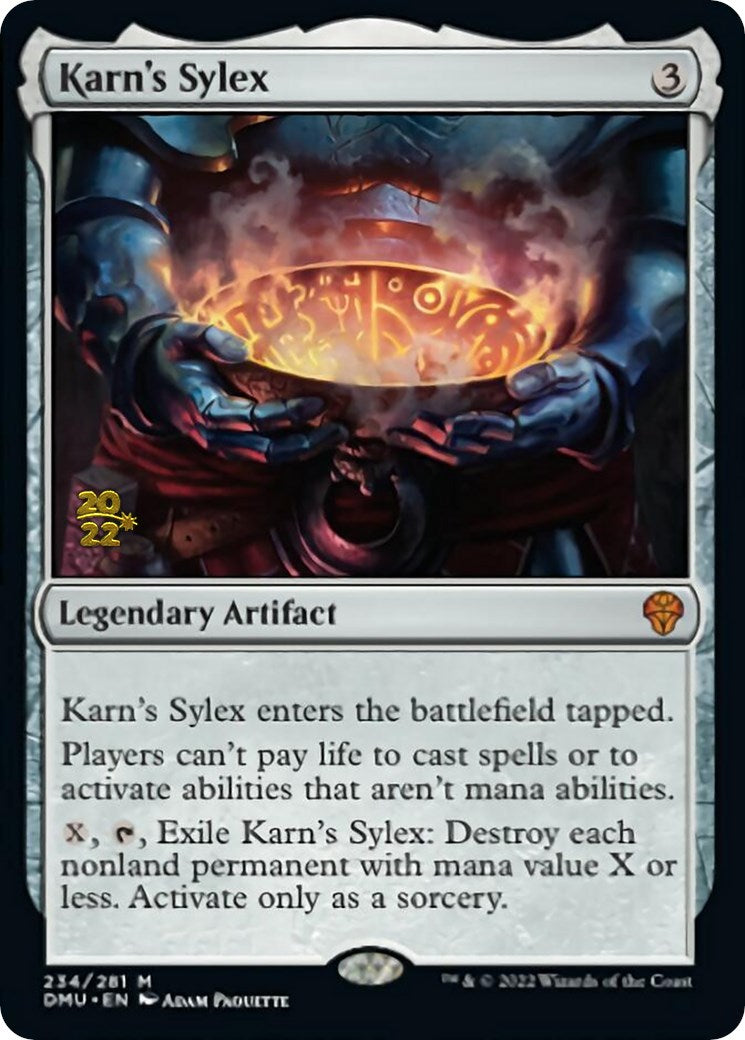 Karn's Sylex [Dominaria United Prerelease Promos] | Anubis Games and Hobby