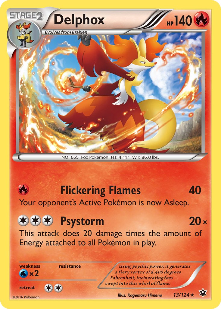 Delphox (13/124) (Theme Deck Exclusive) [XY: Fates Collide] | Anubis Games and Hobby