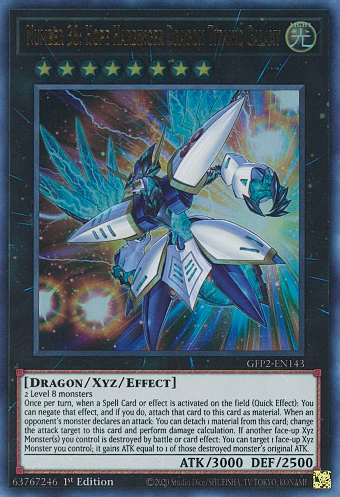 Number 38: Hope Harbinger Dragon Titanic Galaxy [GFP2-EN143] Ultra Rare | Anubis Games and Hobby