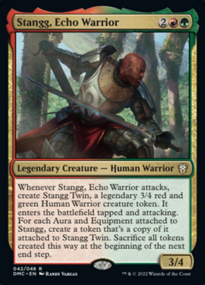 Stangg, Echo Warrior [Dominaria United Commander] | Anubis Games and Hobby