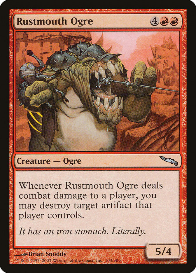 Rustmouth Ogre [Mirrodin] | Anubis Games and Hobby