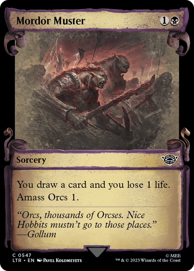 Mordor Muster [The Lord of the Rings: Tales of Middle-Earth Showcase Scrolls] | Anubis Games and Hobby