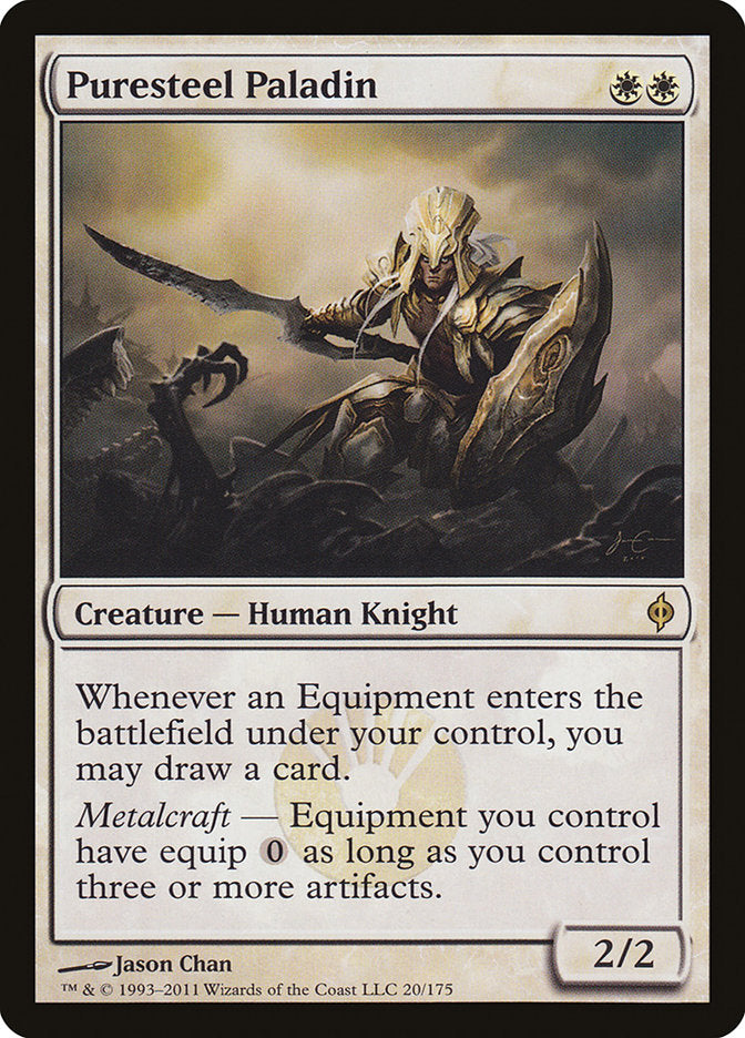 Puresteel Paladin [New Phyrexia] | Anubis Games and Hobby