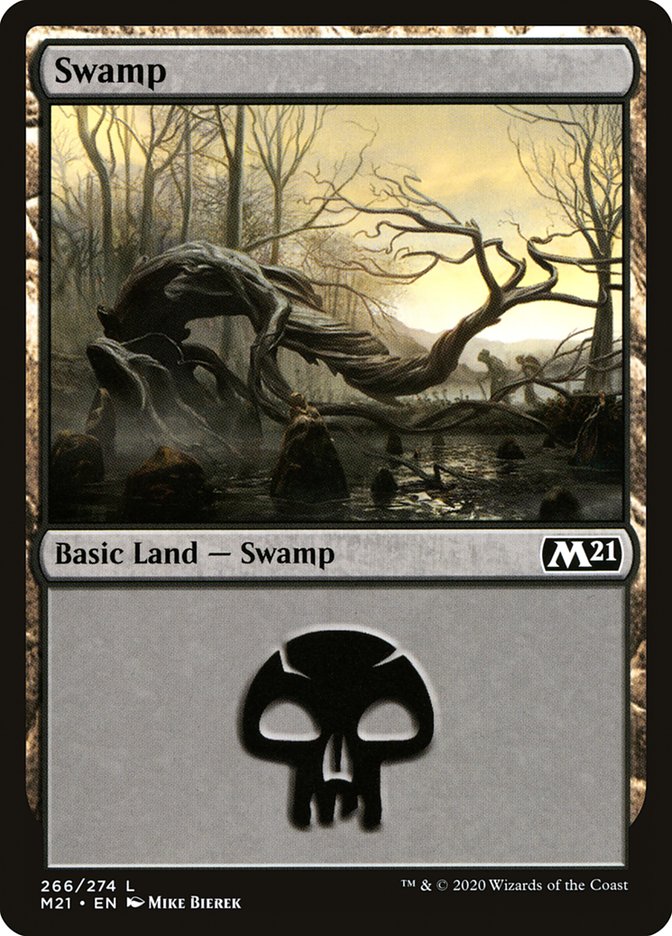 Swamp (266) [Core Set 2021] | Anubis Games and Hobby