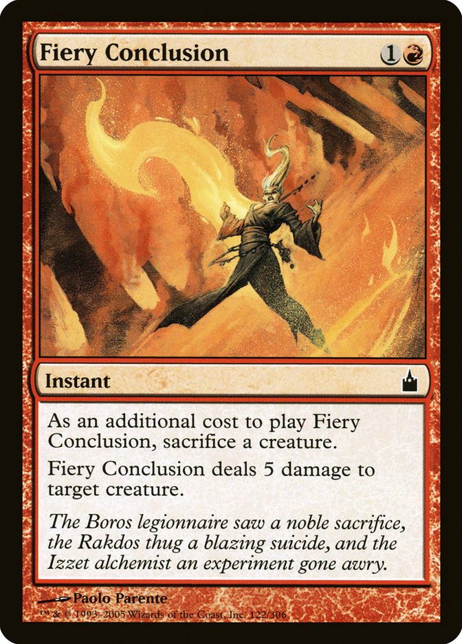 Fiery Conclusion [Ravnica: City of Guilds] | Anubis Games and Hobby